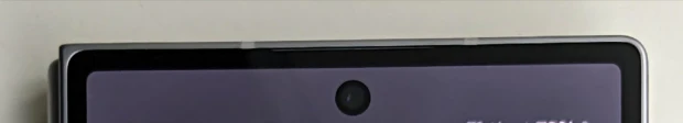Samsung Galaxy Z Fold 6 top part of external display