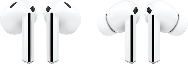 Samsung Galaxy Buds 3 vs. Buds 3 Pro looking from the outside by Evleaks