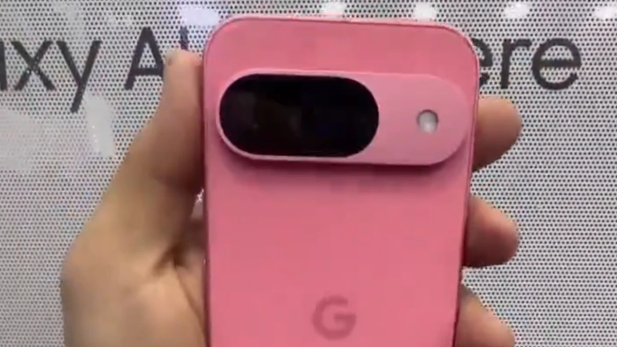 Opvallend roze Google Pixel 9 nu al in Algerije