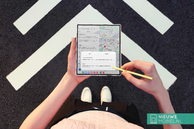 Samsung Galaxy Z Fold 6 using Google Maps