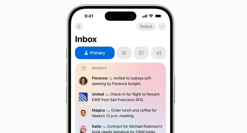 Apple intelligence priority messages