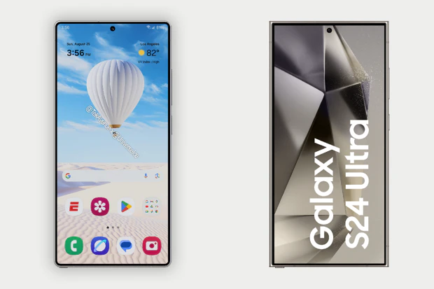 Fan made render of Samsung Galaxy S25 Ultra vs. Galaxy S24 Ultra