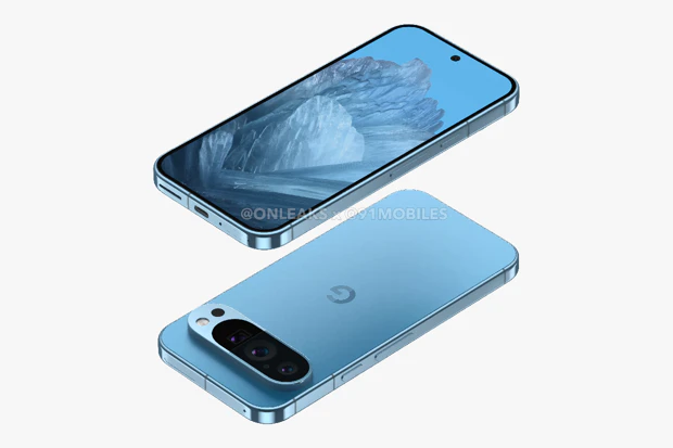 Google Pixel 9 render from the front and back Google Pixel 9 render from the front and back