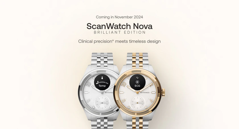 Withings scanwatch nova brilliant edition coming november