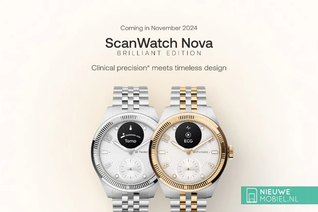Withings ScanWatch Nova Brilliant Edition in two different colors Withings ScanWatch Nova Brilliant Edition in two different colors