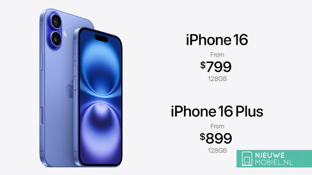 Apple iPhone 16 and iPhone 16 Plus prices