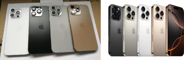 Apple iPhone 16 Pro colors rumoured vs. real