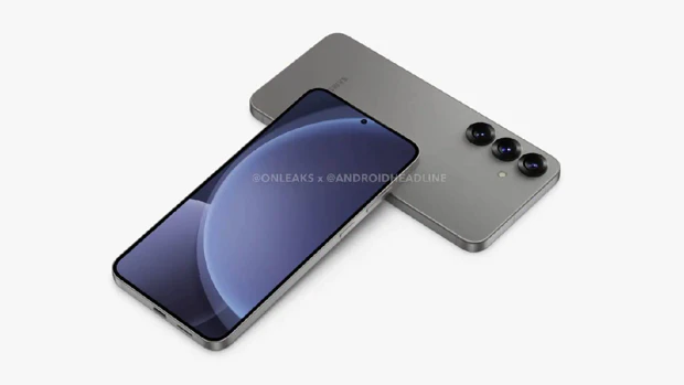 Samsung Galaxy S25 Plus render from onleaks shared by AndroidHeadlines