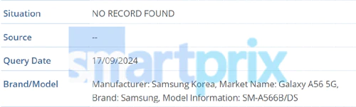 Samsung Galaxy A56 5G SM-A566B via Smartprix Samsung Galaxy A56 5G SM-A566B via Smartprix