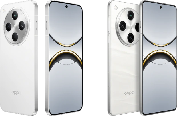 Oppo Find X8 left and Find X8 Pro right by @evleaks