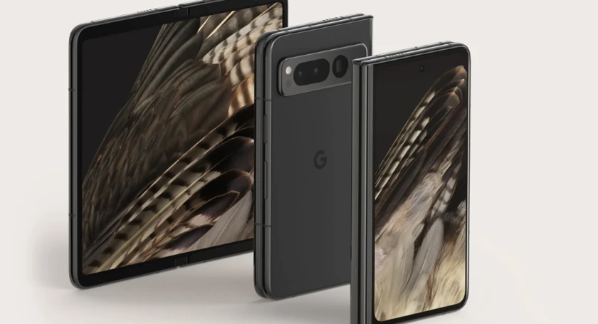 Google pixel fold obsidian black hero poster