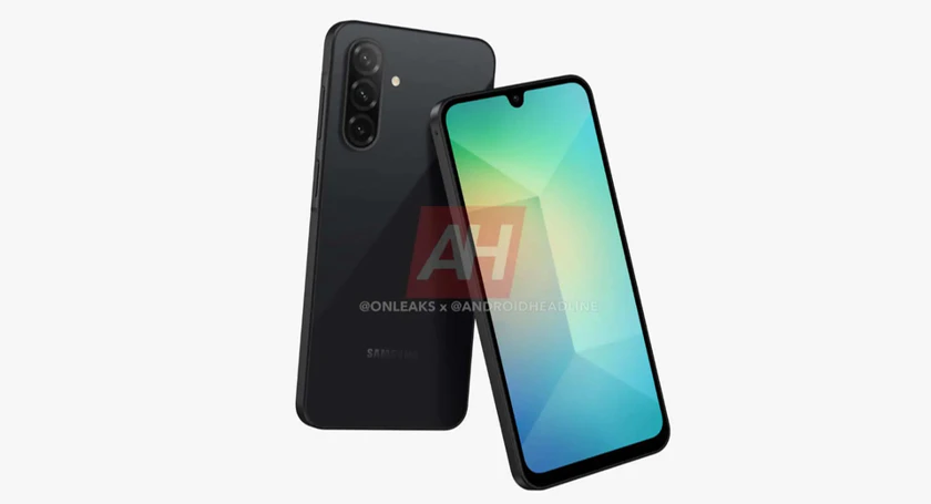 Samsung galaxy a26 rendered by onleaks