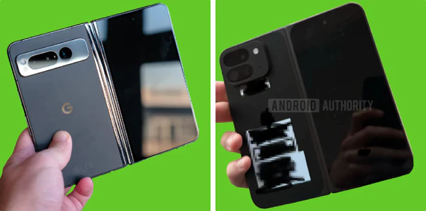 Google Pixel Fold Pixel Fold 2:n vieressä