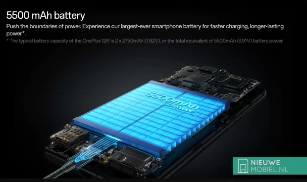 OnePlus 12R battery specifications