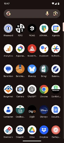 Screenshot App Drawer