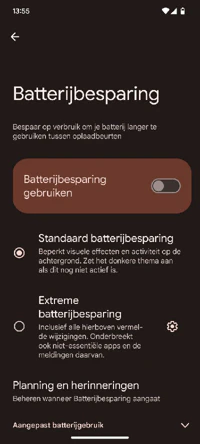 Screenshot Battery Saving