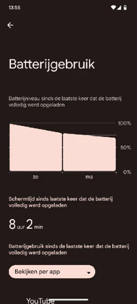 Screenshot Battery Usage