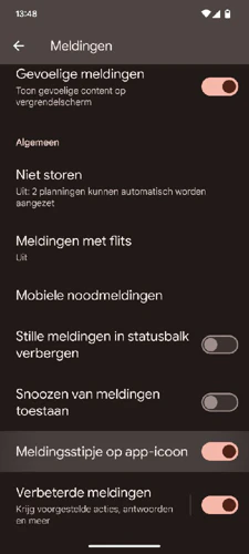 Screenshot Notification Settings