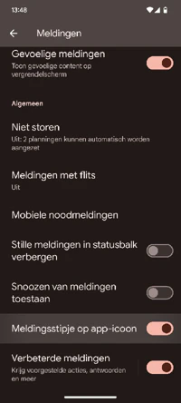 Screenshot Notification Settings