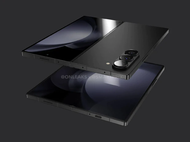 Rendering af udfoldet Samsung Galaxy Z Fold 6 af Smartprix