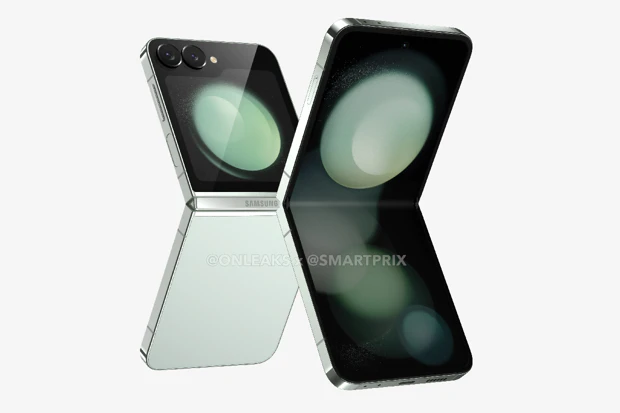 Samsung Galaxy Z Flip6 render from inside and outside