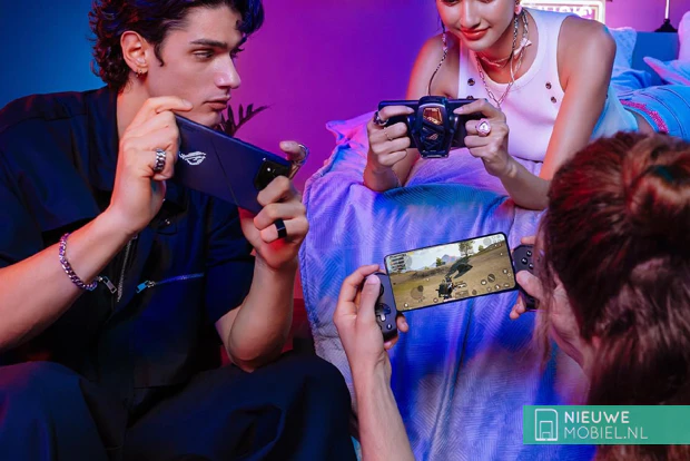 Asus ROG Phone 8 being used