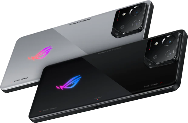 Asus ROG Phone 8 in Gray and Black