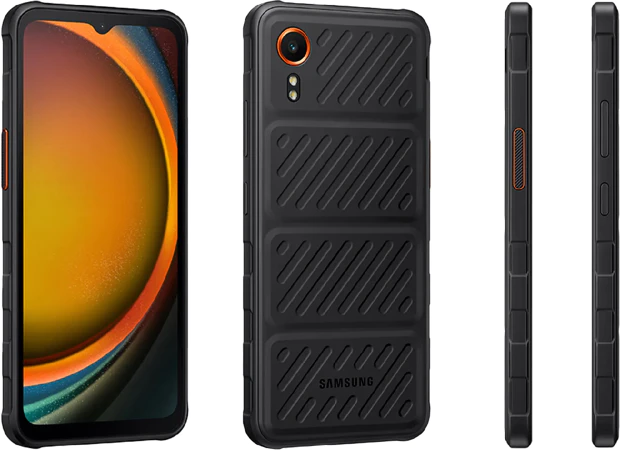 Samsung Galaxy XCover 7 in Black from all angles