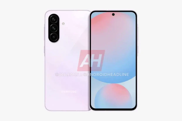 Samsung Galaxy A56 in Pink via AndroidHeadlines