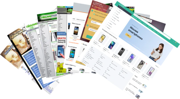 NieuweMobiel.NL door de jaren heen NieuweMobiel.NL door de jaren heen