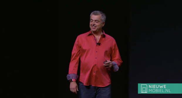 Apple Senior Vise President Services Eddy Cue during a keynote in 2015 Apple Senior Vise President Services Eddy Cue during a keynote in 2015