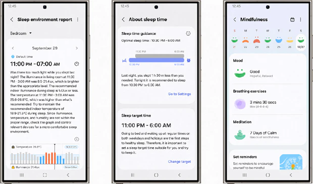New Sleep Features for the Samsung Health App