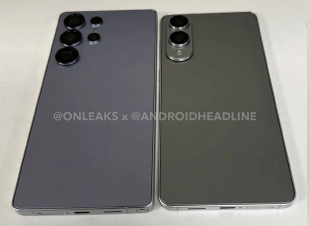 Samsung Galaxy S25 Ultra next to the S25 Edge