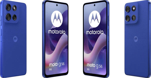 Motorola Moto G56 5G in Pantone Dazzling Blue