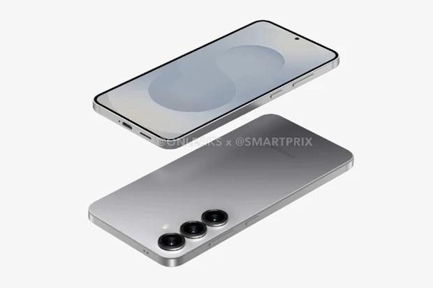 Samsung Galaxy S25 Slim renders showing front and back