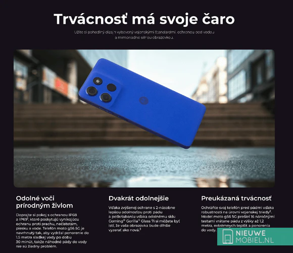 Moto G56 Twice As Durable