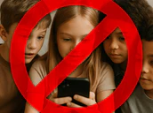 Young Kids On Smartphone