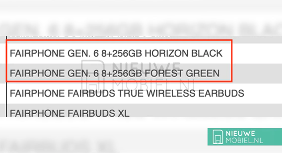 Fairphone 6 reference found online