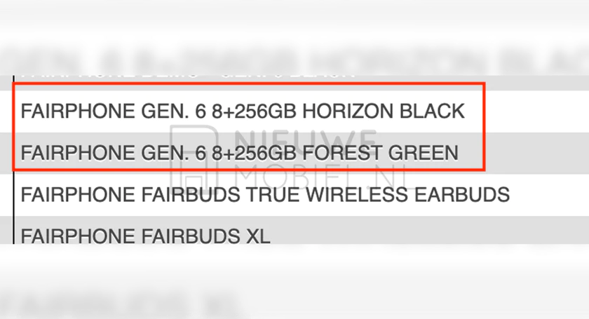 Fairphone 6 reference found online