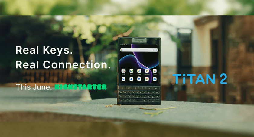 Unihertz titan 2 with keyboard launced june as blackberry passport successor