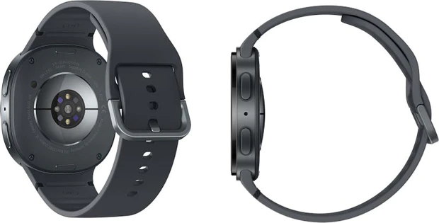 Samsung Galaxy Watch in Black from Rear And Side by Evleaks