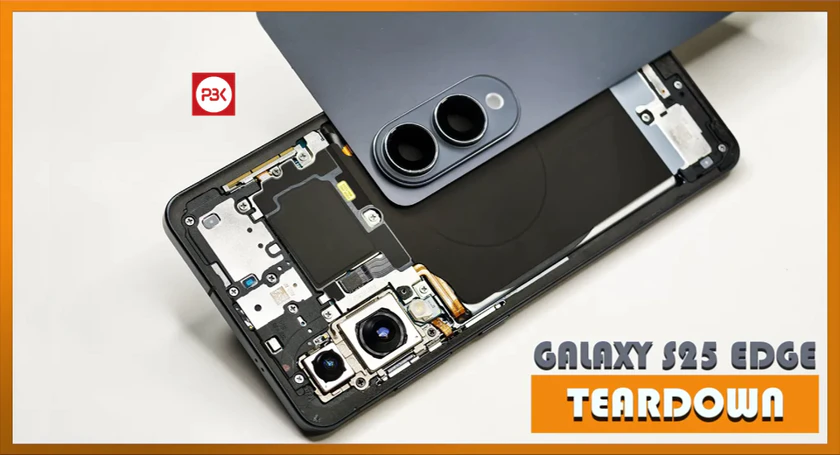 Samsung galaxy s25 edge tear down pbkreviews