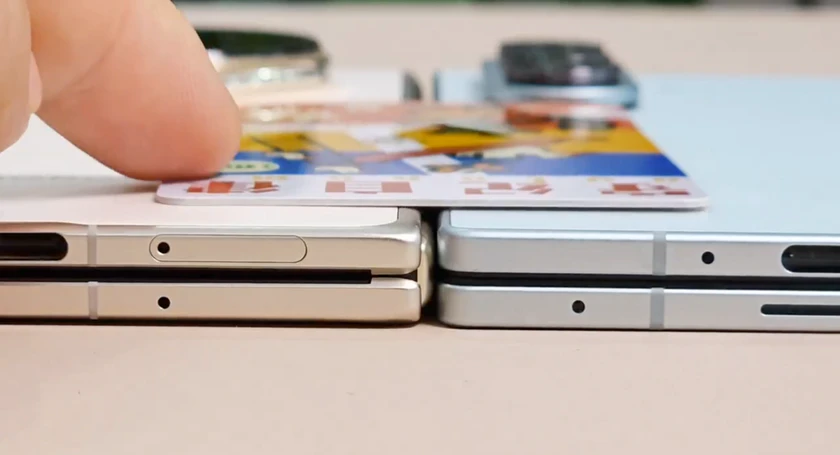 Universeice proves fold7 is thinner than honor magic v5