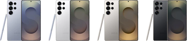Samsung Galaxy S25 Ultra in four colors Samsung Galaxy S25 Ultra in four colors