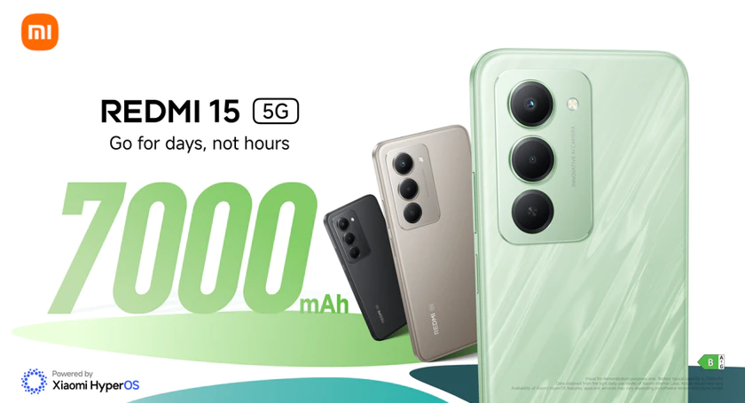 Xiaomi announces redmi 15 with 7000 mah large battery