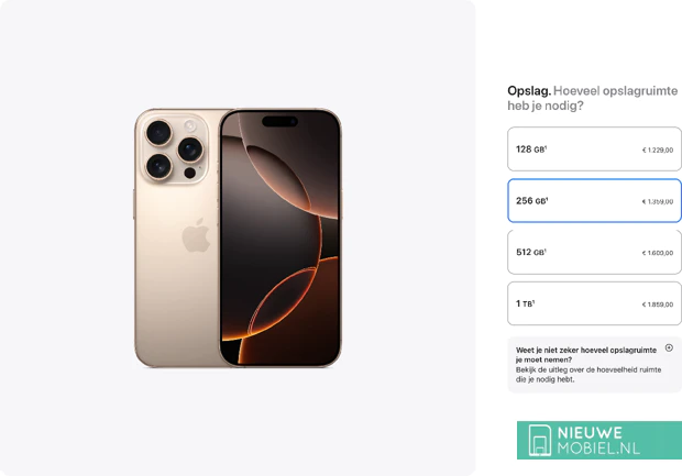 Apple iPhone 16 Pro jump in storage Apple iPhone 16 Pro jump in storage