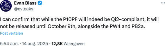 @evleaks tweet about the availability of the Google Pixel 10 Pro Fold @evleaks tweet about the availability of the Google Pixel 10 Pro Fold