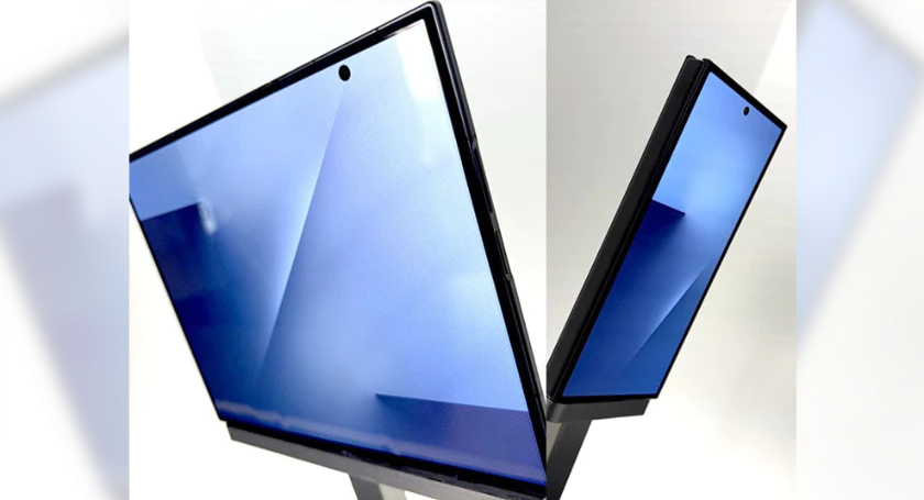Samsung galaxy trifold spotted at apec south korea 2025 by universeice