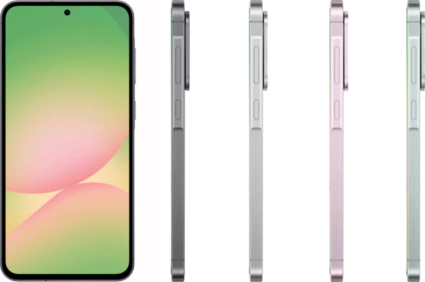 Samsung Galaxy A56 front and sides Samsung Galaxy A56 front and sides