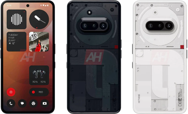 Nothing Phone (3a) in Black and in White